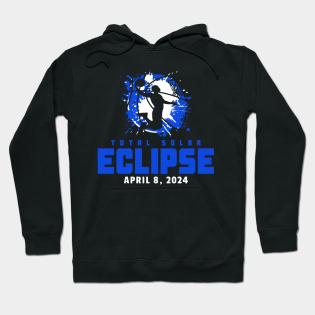 Total Solar Eclipse 2024 Basketball Hoodie by Etopix